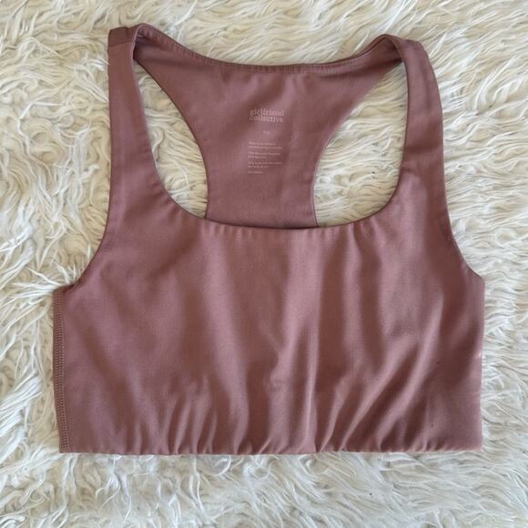Girlfriend Collective Paloma Sports Bra Top Size XS Mauve - Picture 2 of 6